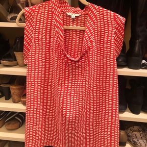 Sleeveless Cabi silk top